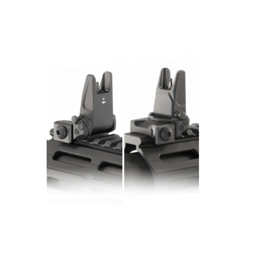UTG - Składana muszka na Front Sight Flip-Up - Picatinny - Aluminium - Czarny - TLUFS55