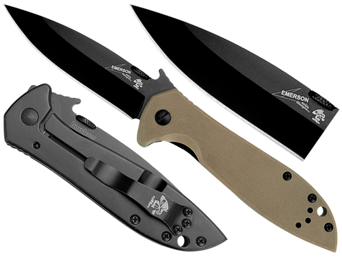 Kershaw - Nóż taktyczny Emerson 6054BRNBLK - 8Cr14MoV - Czarny - 6054BRNBLK