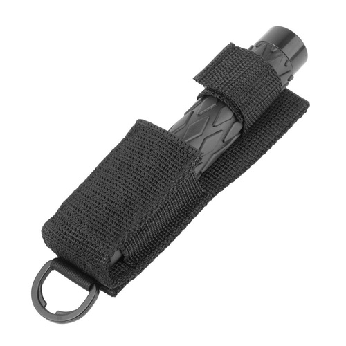 GS - Pałka teleskopowa z gumowanym chwytem - 16" - Czarny - TK-0111-16R