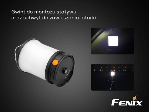 Fenix - Latarka LED kempingowa - 650 lumenów - 18650 - Czarna - CL30R