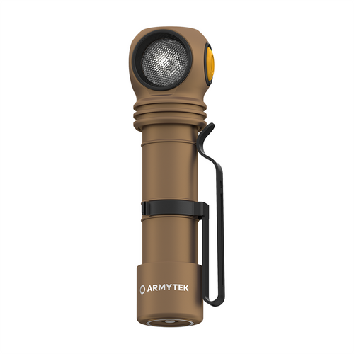 Armytek - Latarka czołowa Wizard C2 Pro Max - IP68 - 4000 lm - 21700 - Piaskowy - F06701CS