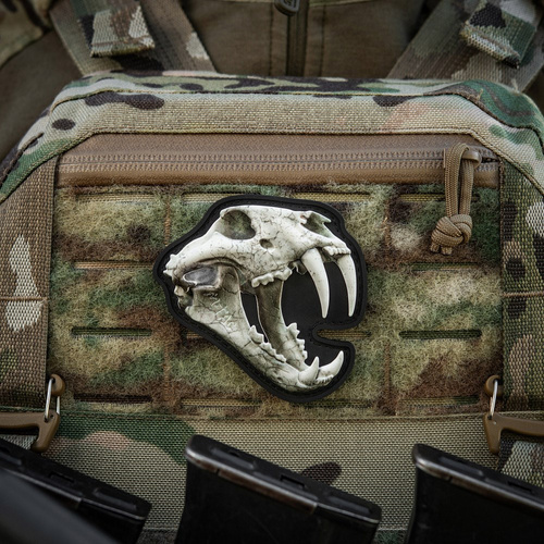 M-Tac - Naszywka Old Tiger - PVC - Biały - 51001201