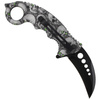 Herbertz Solingen - Nóż składany karambit Skulls Design - AISI 420 - 572413