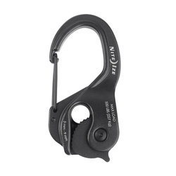 Nite Ize - Klamra naciągowa CamJam® XT™ Large Aluminum Rope Tightener - Czarny - NCJLA-01-R3