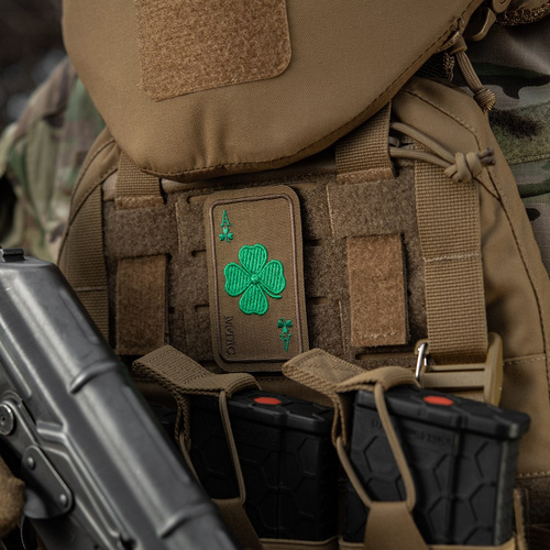 M-Tac - Naszywka Szczęśliwa Karta - Cordura 500D - Koniczyna - Coyote - 51391005