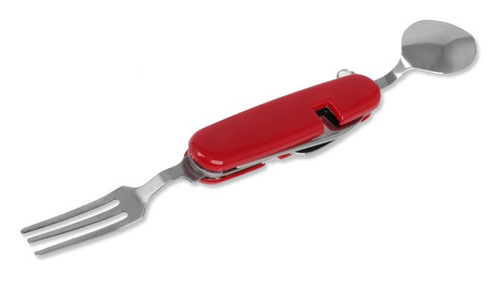 BCB - Niezbędnik Składany Folding KFS Clip Set - Stal nierdzewna - Czerwony - CN223
