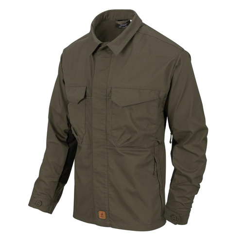Helikon - Koszula bushcraftowa Woodsman - DuraCanvas - Czarny/Taiga Green - KO-WDN-DC-0901A