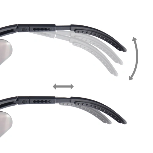 Swiss Eye - Okulary strzeleckie Raptor - Rubber Green - Smoke/Orange/Clear - M: 10163/ L: 10173