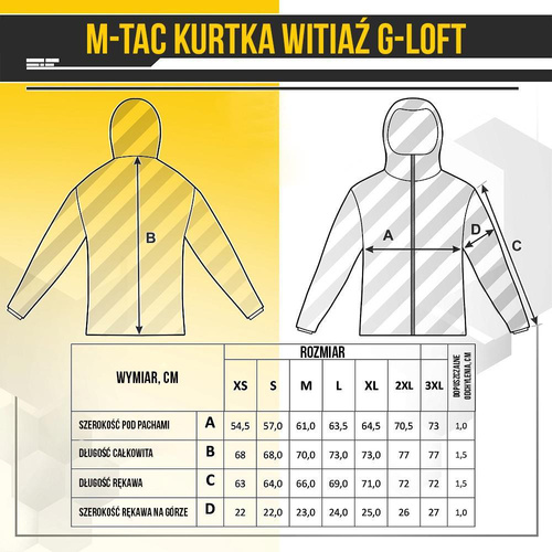 M-Tac - Kurtka zimowa puchowa Witiaź G-Loft - Czarna - 20432002