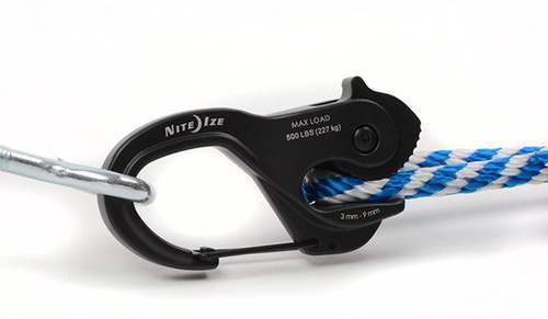 Nite Ize - Klamra naciągowa CamJam® XT™ Large Aluminum Rope Tightener - Czarny - NCJLA-01-R3