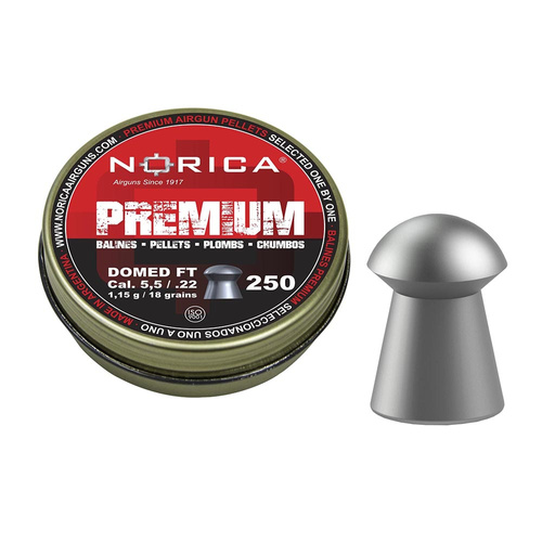 Norica - Śrut do wiatrówki Domed FT - 5,5 mm - 250 szt. - 198.00.101