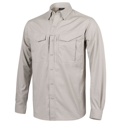 Helikon - Koszula z długim rękawem Defender Mk2 - PolyCotton Ripstop - Khaki - KO-DF2-PR-13