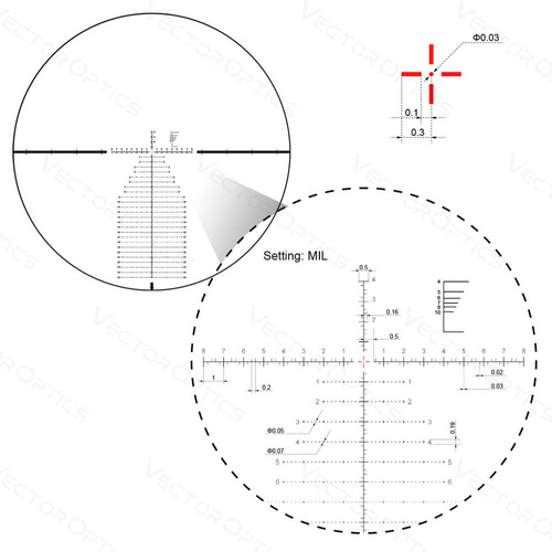 Vector Optics - Luneta celownicza Continental 5-30x56 - 34 mm - FFP - SCFF-41