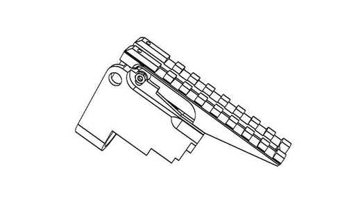 Strike Industries - Szyna montażowa AK Rear Sight Rail - Czarny - SI-AKRR