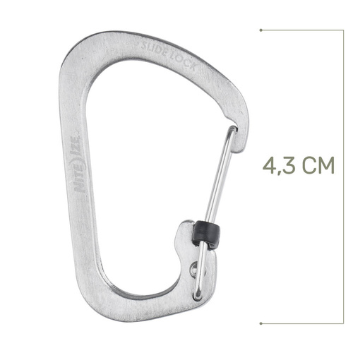 Nite Ize - Karabinek SlideLock Carabiner #2 - Stalowy - CSL2-11-R6