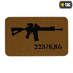 M-Tac - Naszywka AR-15 223/5,56 Laser Cut - Coyote/Czarny - 51111502