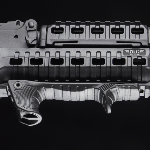 DLG Tactical - Ogranicznik chwytu z gniazdem QD Tactical Handstop - Picatinny - Czarny - DLG-159