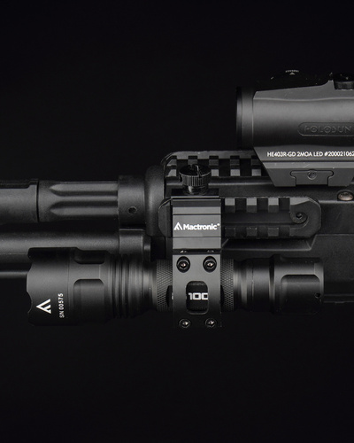 Mactronic - Uchwyt do latarki na broń - Picatinny - Aluminiowy - Czarny - RHH0061