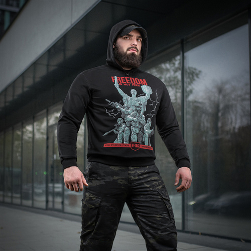 M-Tac - Bluza z kapturem Freedom - Bawełna - Czarna - 20539002