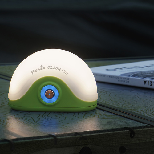 Fenix - Lampa kempingowa CL20R PRO z akumulatorem 1900 mAh - 400 lm - Zielona - CL20R PRO green