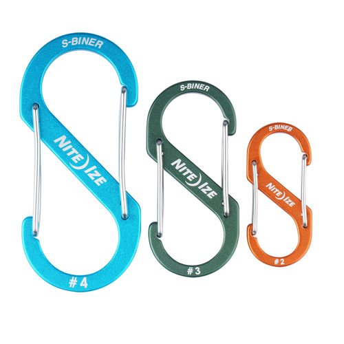 Nite Ize - Karabinek S-Biner® Aluminum Combo - 3 szt. - SBA234-A2-R6