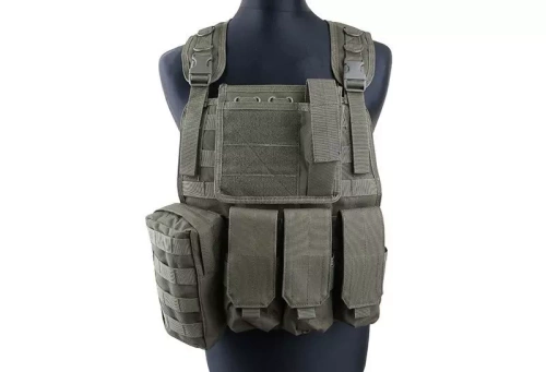 GFC Tactical - Kamizelka taktyczna MBSS Plate Carrier - Nylon - Oliwkowy - GFT-18-001014