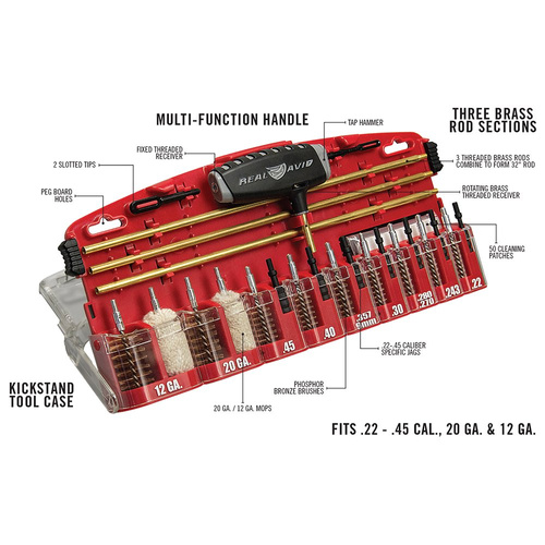 Real Avid - Zestaw do czyszczenia broni Gun Boss® Pro - Universal Cleaning Kit - AVGBPRO-U
