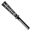 Martinez Albainox - Składany stalowy grzebień Balisong - Czarny - 02155
