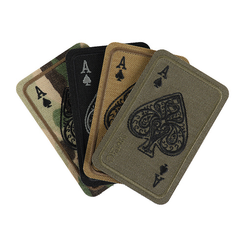 M-Tac - Naszywka Ace Of Spades - Haftowana - Cordura 500D - Zielona - 5365