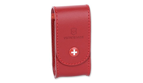 Victorinox - Etui skórzane na scyzoryk - Czerwony - 4.0521.1