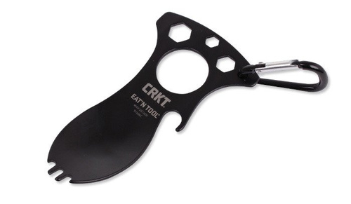 CRKT - Niezbędnik Eat'N Tool - Stal nierdzewna 3Cr13 - Teflon - Czarny - CR9100KC