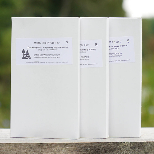 Kedainiu - Wojskowa racja żywnościowa MRE nr 06 - Duszona wieprzowina z kaszą gryczaną