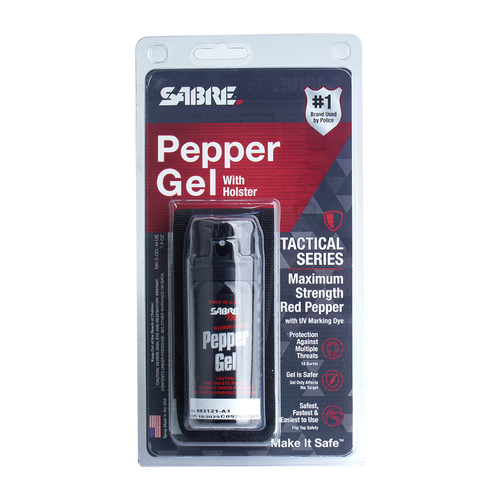 Sabre Red - Gaz pieprzowy Pepper Gel z kaburą - Żel - Strumień - 53 ml - MK-3-GEL-H-US