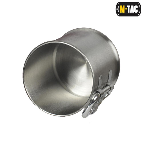 M-Tac - Kubek turystyczny z karabińczykiem - 250 ml - Stal - 60010012