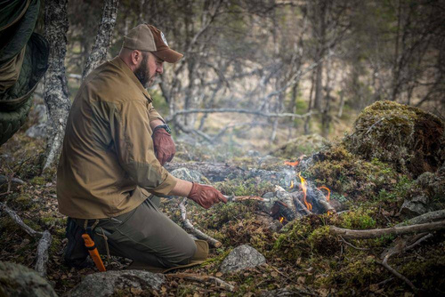Helikon - Koszula bushcraftowa Woodsman - DuraCanvas - Czarny - KO-WDN-DC-01