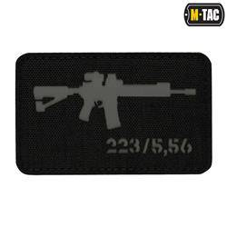 M-Tac - Naszywka AR-15 223/5,56 Laser Cut - Czarny/Szary - 51111211