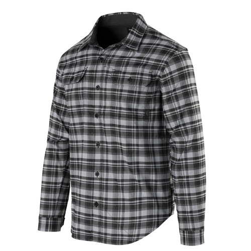 Helikon - Koszula z długim rękawem Greyman - Polyester Nylon Blend - Old-school Grey Plaid - KO-GMN-PN-2J
