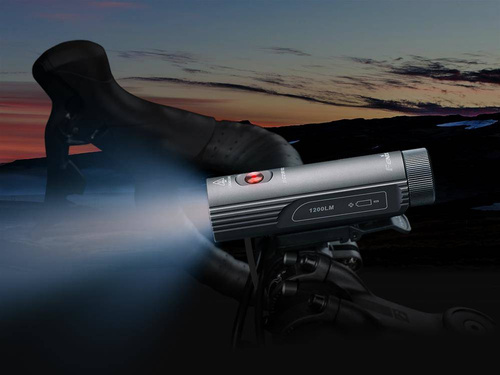 Fenix - Latarka LED rowerowa z akumulatorem 2600 mAh - 1200 lm - BC21R V3.0