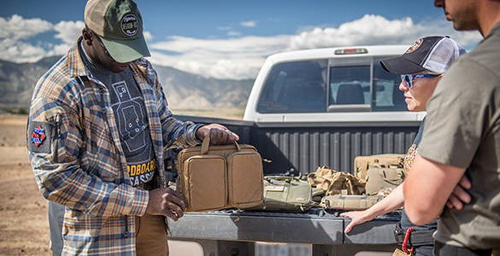 Helikon - Pokrowiec na dwa pistolety Multi Pistol Wallet® - Nylon - Melange Black-Grey - MO-MPW-NL-M1