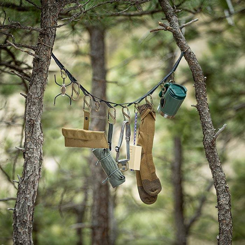 Nite Ize - Zestaw organizer GearLine Organization System - 10 karabinków S-Biner - 122 cm - GLN4-M1-R8