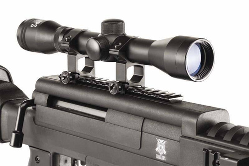Black Ops - Wiatrówka łamana Sniper z lunetą 4x32 i dwójnogiem - 4,5 mm - B1008