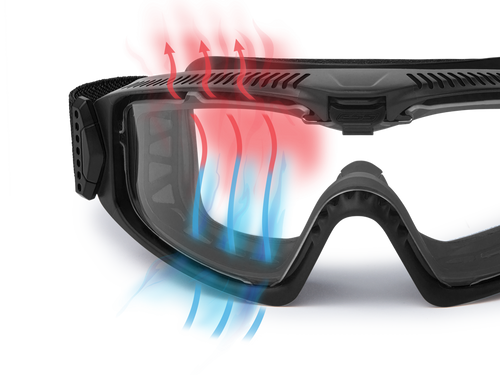 ESS - Gogle taktyczne Influx AVS Goggle - Czarny - EE7018-09