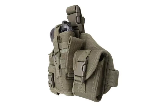 GFC Tactical - Modułowy panel udowy z kaburą - MOLLE - Nylon - Oliwkowy - GFT-29-000568