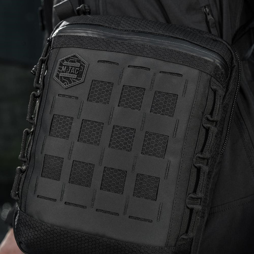 M-Tac - Torba kieszeń pionowa Laser Cut Hex - Czarna - 10241002
