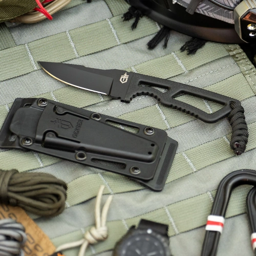 Gerber - Nóż Ghostrike - Ostrze stałe 83 mm - Drop Point - Stal 420HC - Czarny - 2009182