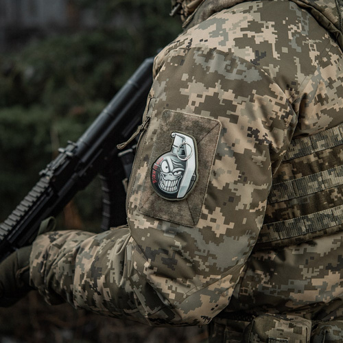 M-Tac - Naszywka M67 Szalony - PVC 3D - Czarny/Biały - 51139100