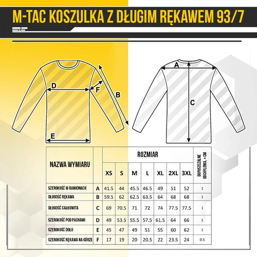 M-Tac - Koszulka wojskowa z długim rękawem - Dark Grey - 20067012