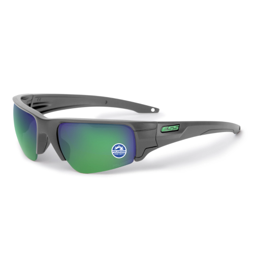 ESS - Okulary balistyczne Crowbar Polarized - Matte Carbon - Mirrored Green - EE9019-20