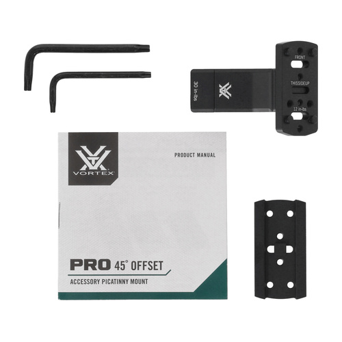 Vortex Optics - Montaż boczny do kolimatorów - 45° - Aluminium - 45RDM-2