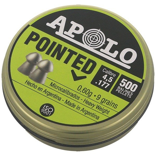 Apolo - Śrut do wiatrówki Premium Pointed - 4.52 mm - 500 szt - E19101-2.G2